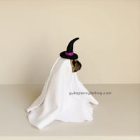 Image 2 of Frenchie Ghost 2024 : Fawn with Witch/Wizard Hat