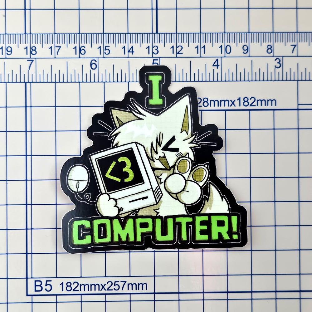 Image of I <3 Computer! Sticker