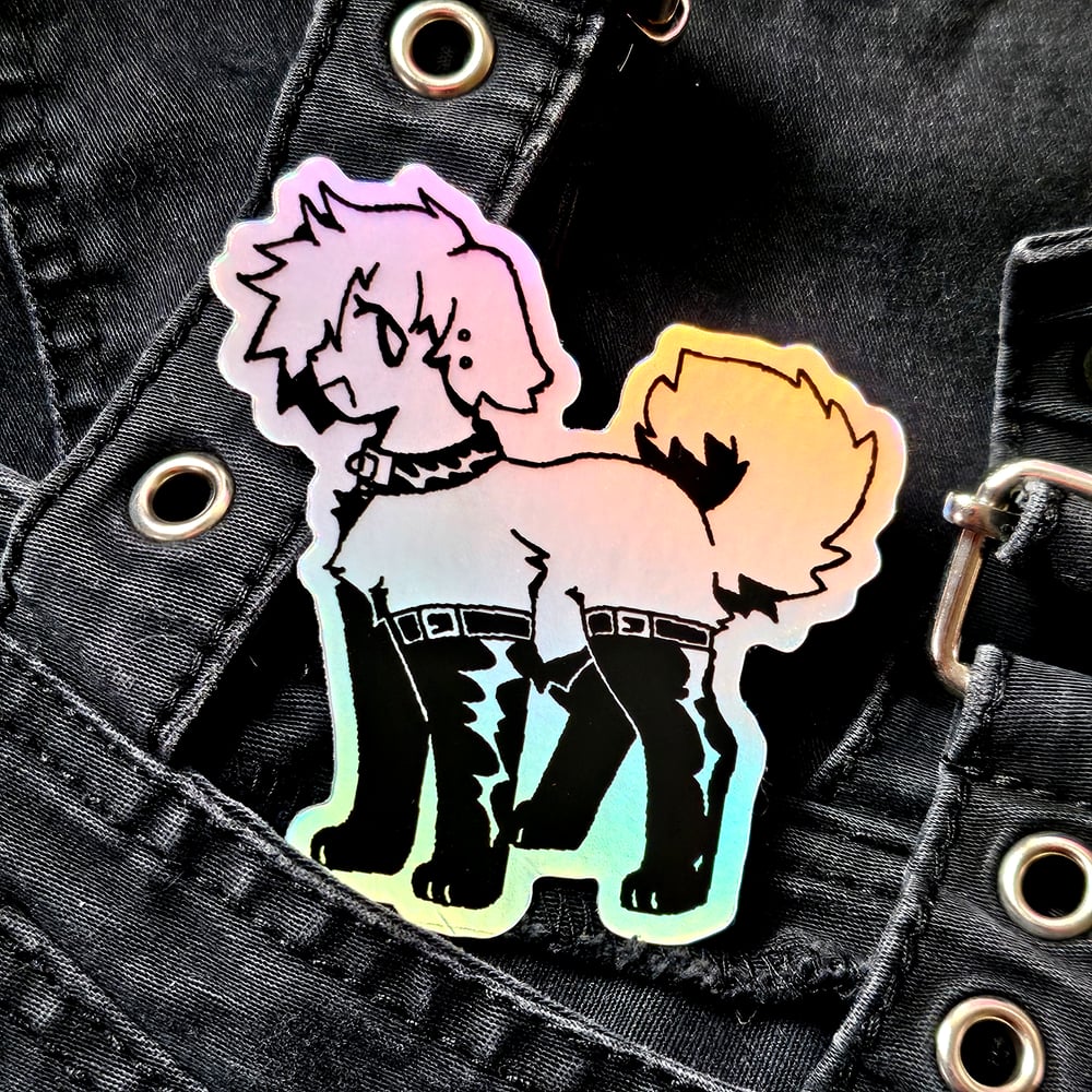 Image of Puppy  Boots Sticker!