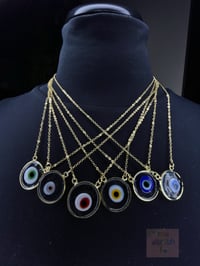 Image 1 of Dainty Glass Evil Eye necklace✨