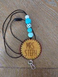 Image 13 of Personalized Engraved Wooden Lanyard