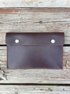 Flat Utility Pouch - Horween Waxed Flesh Chromexcel Leather