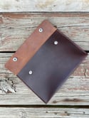Flat Utility Pouch - Horween Waxed Flesh Chromexcel Leather