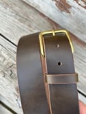 Horween Leather Belt - Dark Olive Chromexcel - 1.5"