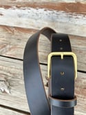 Horween Leather Belt - Black Chromexcel - 1.5"
