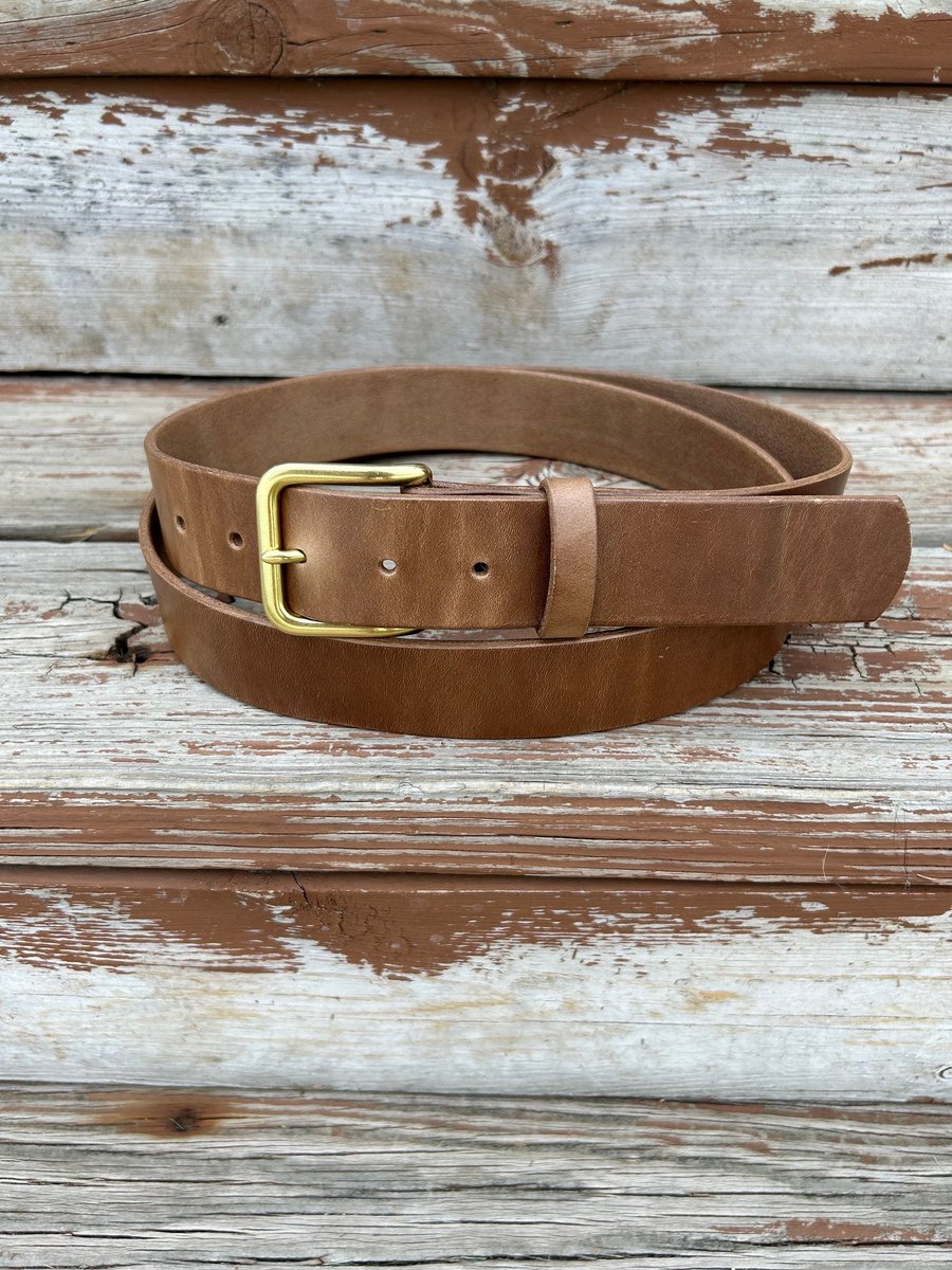 Horween Leather Belt Natural Chromexcel 1 5 Treetop Goods