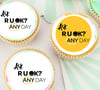 15 or 24 "R U Ok" Pre-cut Edible Toppers