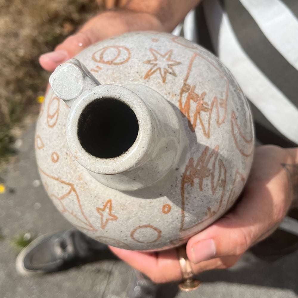 Image of Ceramic Jug with Ferric Decay