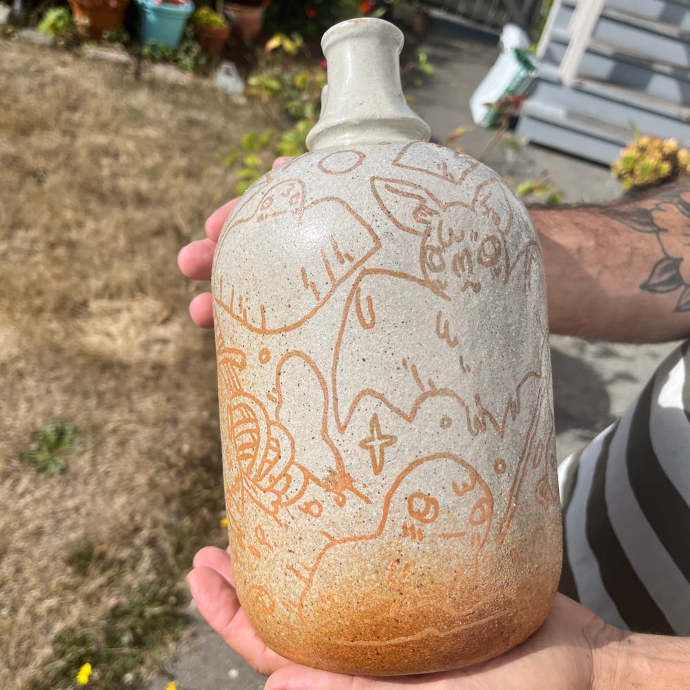 Image of Ceramic Jug with Ferric Decay