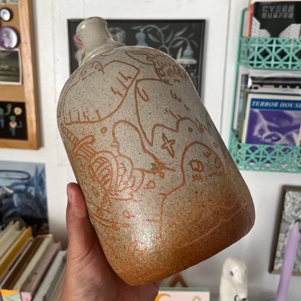 Image of Ceramic Jug with Ferric Decay