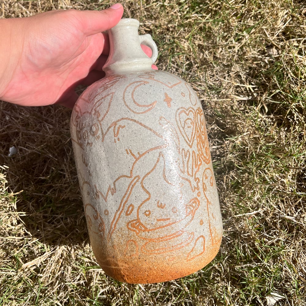 Image of Ceramic Jug with Ferric Decay