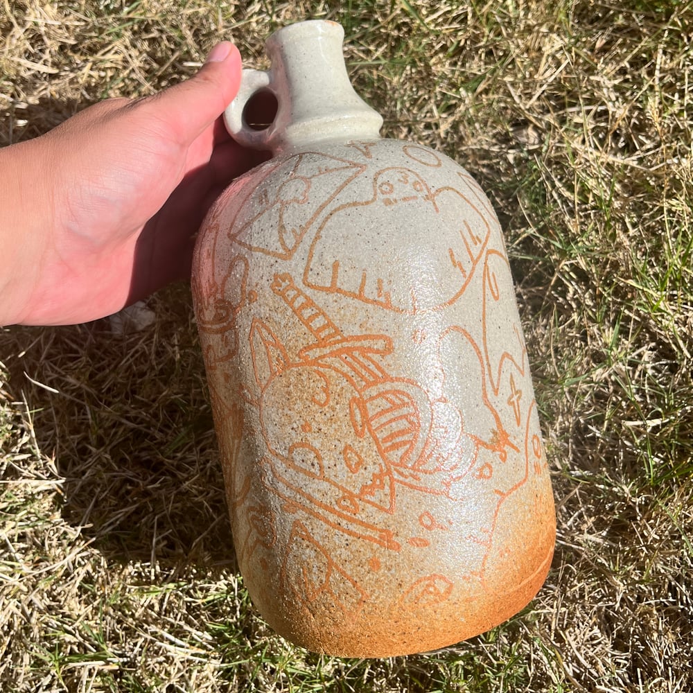 Image of Ceramic Jug with Ferric Decay