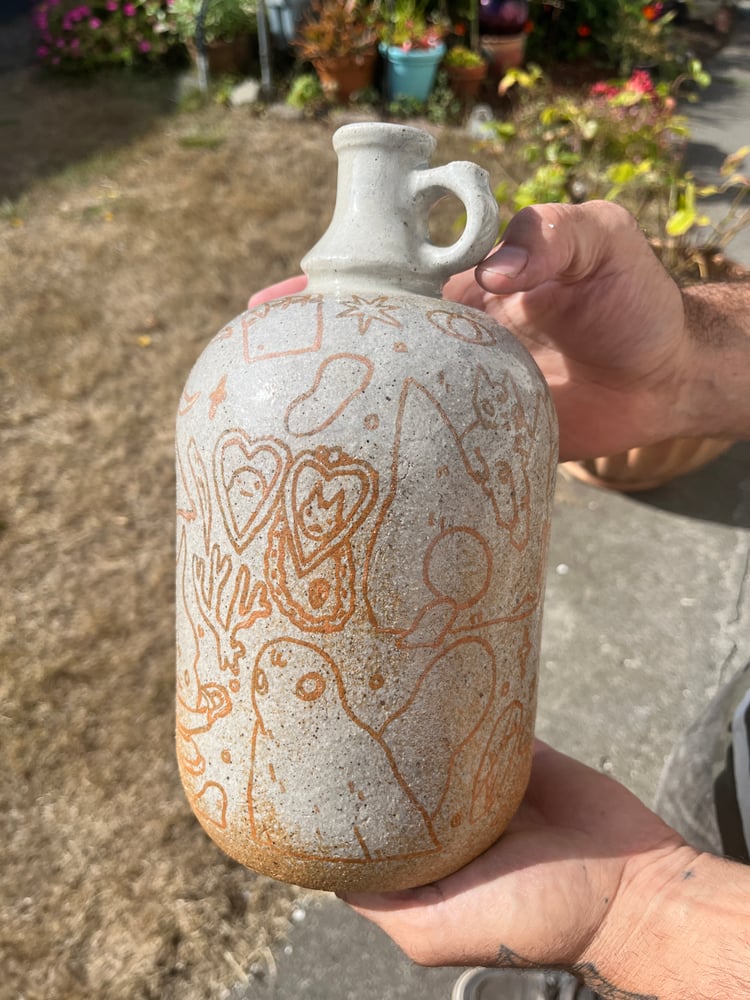 Image of Ceramic Jug with Ferric Decay
