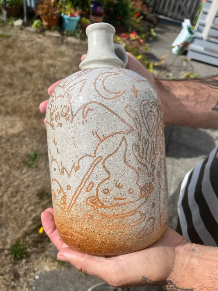 Image of Ceramic Jug with Ferric Decay