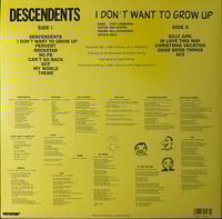 Image 2 of DESCENDENTS - "I Don't Want To Grow Up" LP