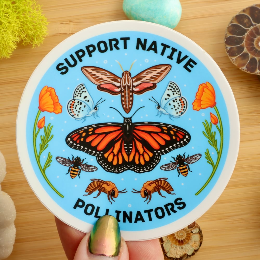 Support Native Pollinators Sticker