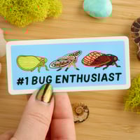 Image 2 of #1 Bug Enthusiast Sticker