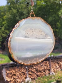 Image 1 of Agate Slice Suncatcher #2