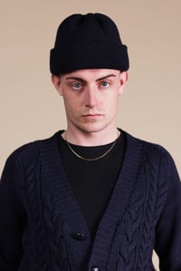 Image 2 of Knitted Beanie - Navy 