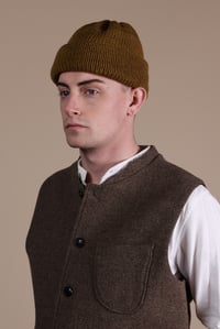 Image 1 of Knitted Beanie - Goldbrown