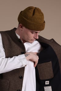 Image 2 of Knitted Beanie - Goldbrown £55.00