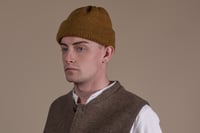 Image 4 of Knitted Beanie - Goldbrown