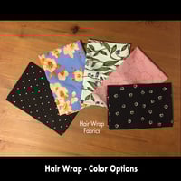 Image 2 of Hair Wrap with Buttons and Scrunchie - Set 2 Options