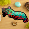 Holographic Peacock Mantis Shrimp Sticker