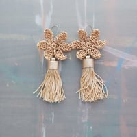 Image 2 of Woven Daisy tassel drops