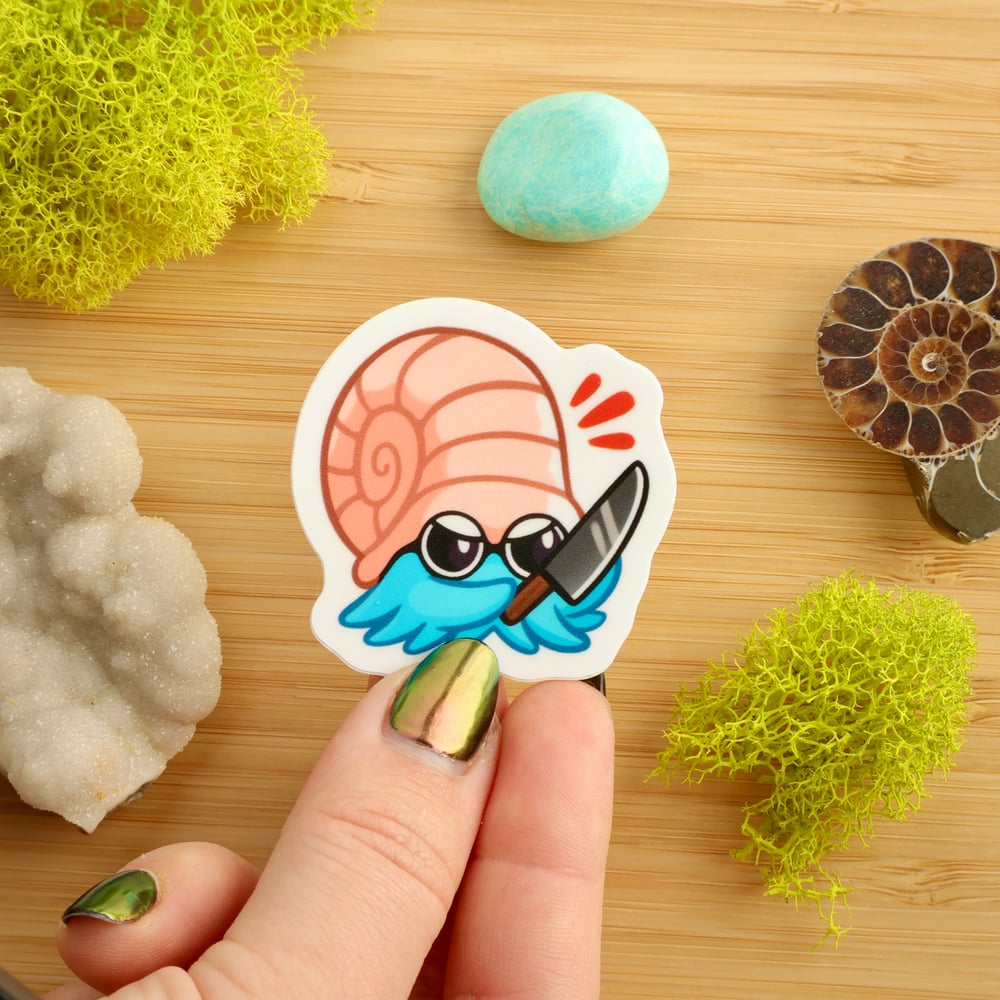 Angry Omanyte Sticker