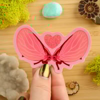 Image 2 of Love Bugs Sticker *Sparkly!*