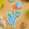 Blue Butterfly & Poppy Sticker 