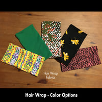 Image 2 of Hair Wrap with Buttons and Scrunchie - Set 5 Options