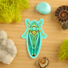 Blue-Green Leafhopper Sticker (Top-Down)