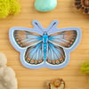 Vaporwave Common Blue Butterfly Female Sticker