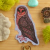 Vaporwave Melanistic Barn Owl Sticker