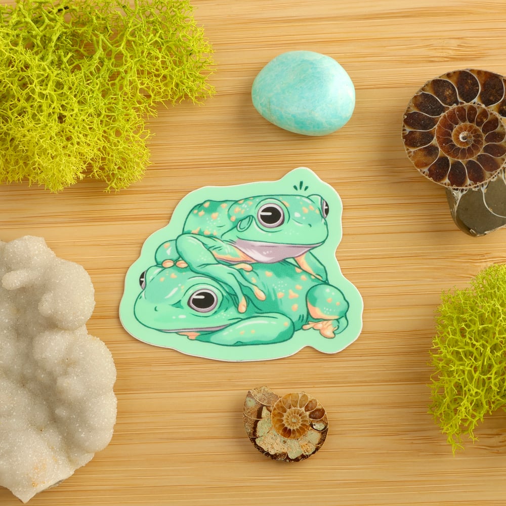 Frog Buds Sticker