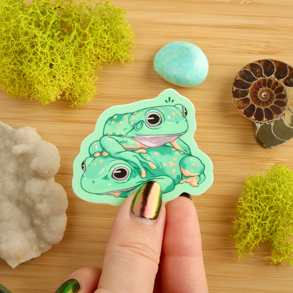 Frog Buds Sticker