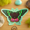 Vaporwave Madagascan Sunset Moth Sticker