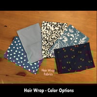 Image 2 of Hair Wrap with Buttons and Scrunchie - Set 7 Options