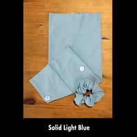 Image 7 of Hair Wrap with Buttons and Scrunchie - Set 7 Options
