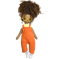 Image 1 of Mariah Handmade Linen Doll (PREORDER ITEM-SHIP DATE ON OR BEFORE DECEMBER 9, 2024)