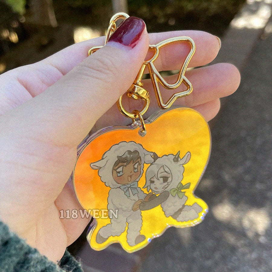 Kabumisu Lambs Rainbow Keychain