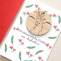 Image 5 of German Christmas Card from Australia. 4 Designs.
