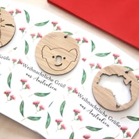 Image 3 of German Christmas Card from Australia. 4 Designs.