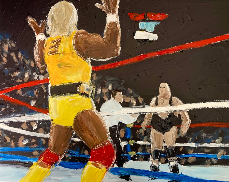 Image of Hogan vs Bundy original on canvas