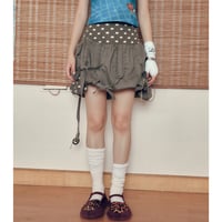 Pumping rope Washing wave dot skirt
