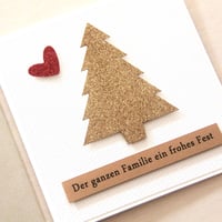 Image 1 of German Christmas Card. Australian Made. Happy Holidays Card.