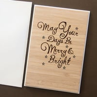 Image 5 of May Your Days Be Merry And Bright Christmas Card. 