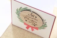 Image 3 of All I Want For Christmas Is You. Romantic Christmas Card for Husband or Wife.